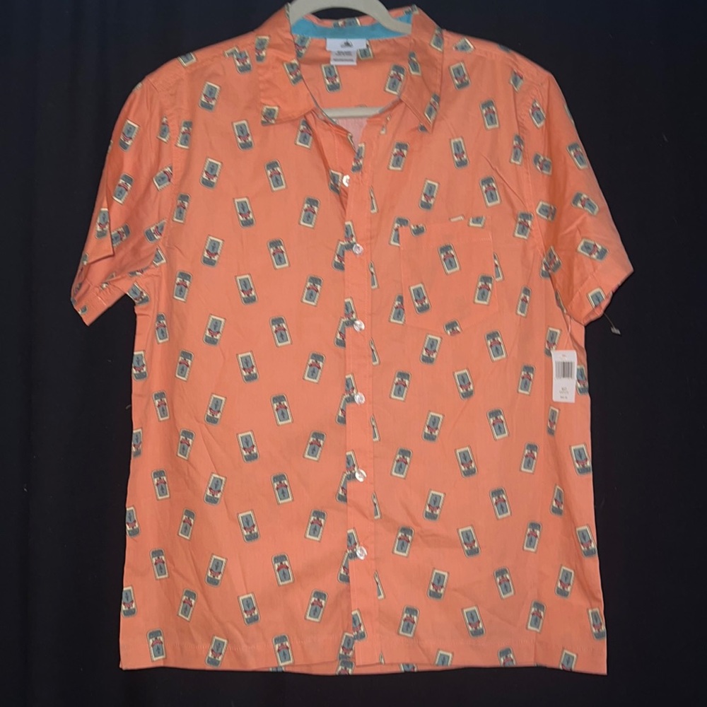 Disney 2020 haunted mansion MEDIUM MENS button up